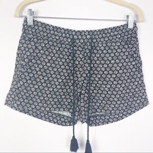 LOFT Geo Drawstring Shorts, 4" Inseam, XXS, NWOT